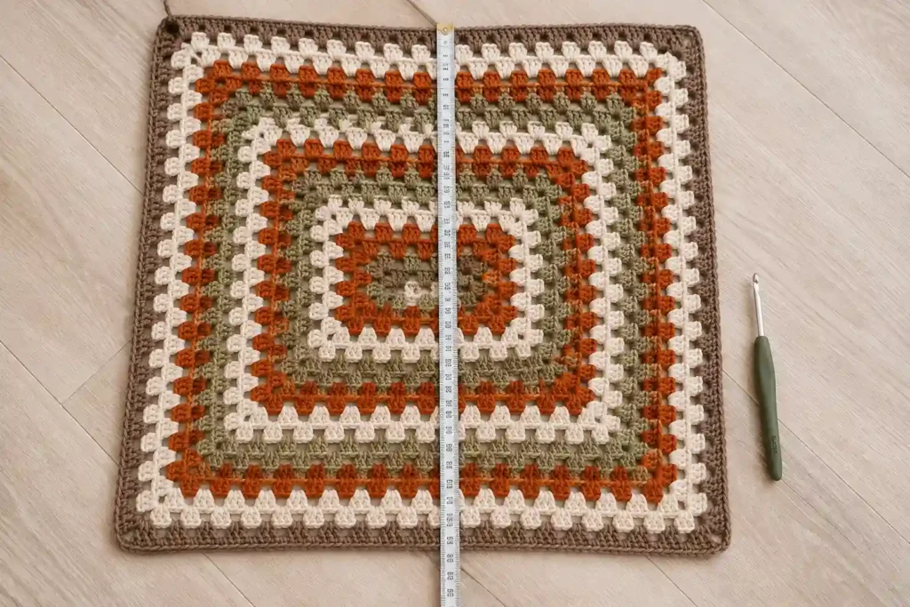 Granny Square Cardigan Size Chart