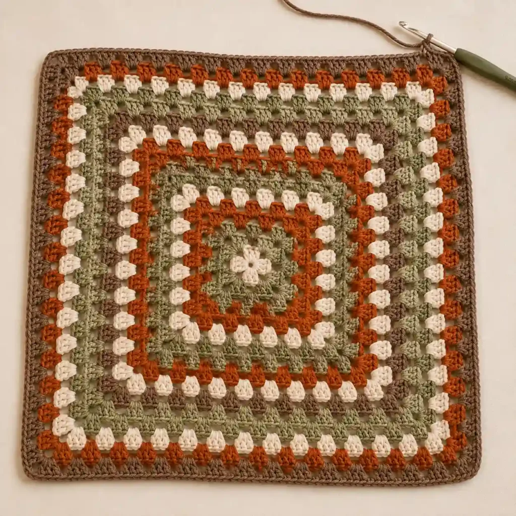 Continuous Granny Square Pattern
