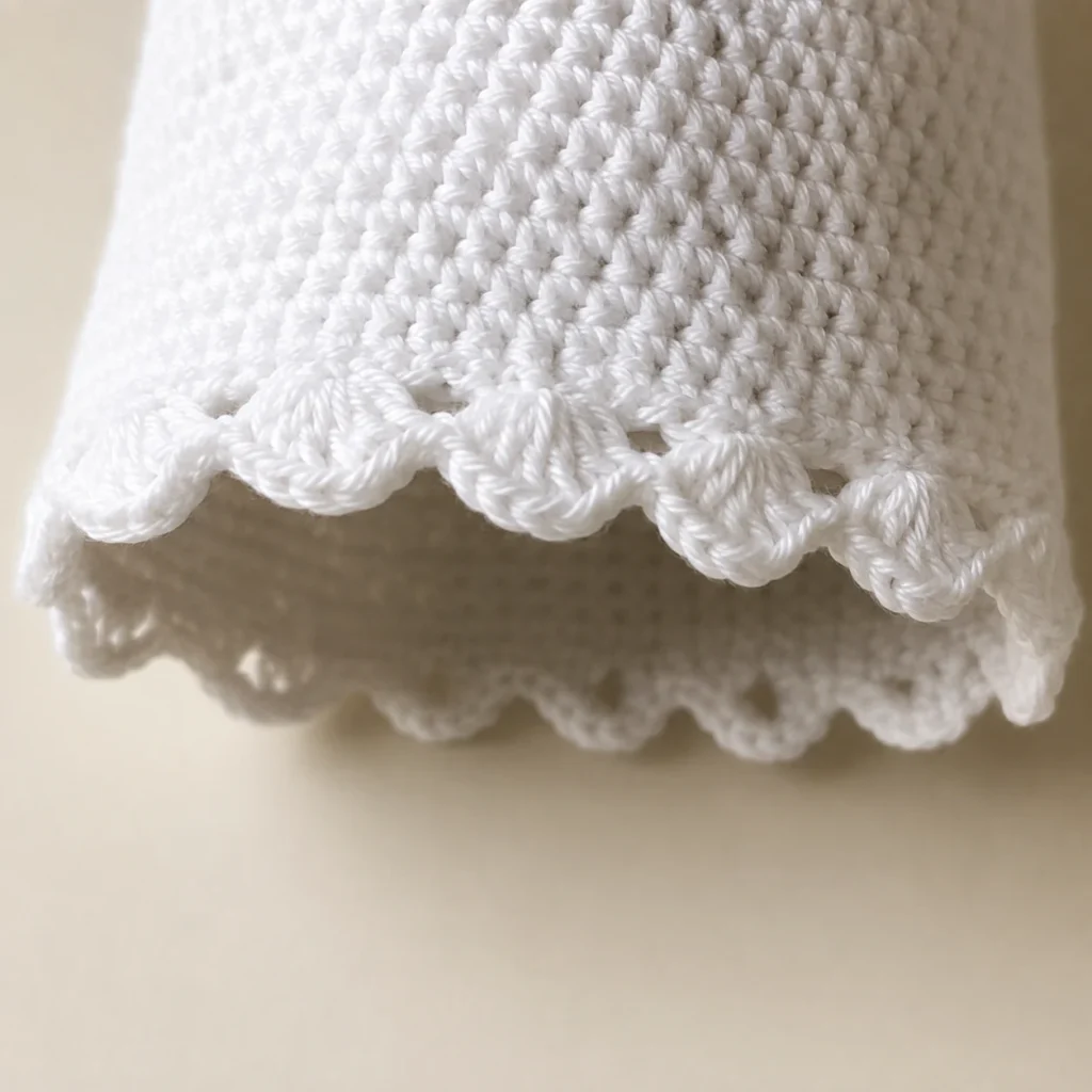 Crochet the Scalloped Bottom Edging