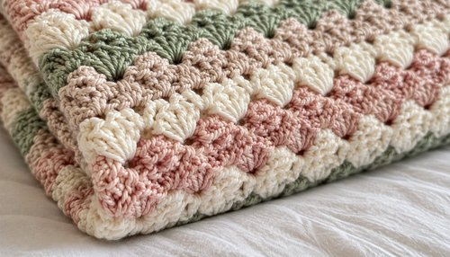 Baby blanket crochet pattern free: close-up of soft baby blanket stitches