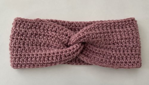Twisted crochet headband
