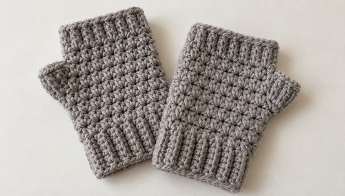 crochet fingerless gloves